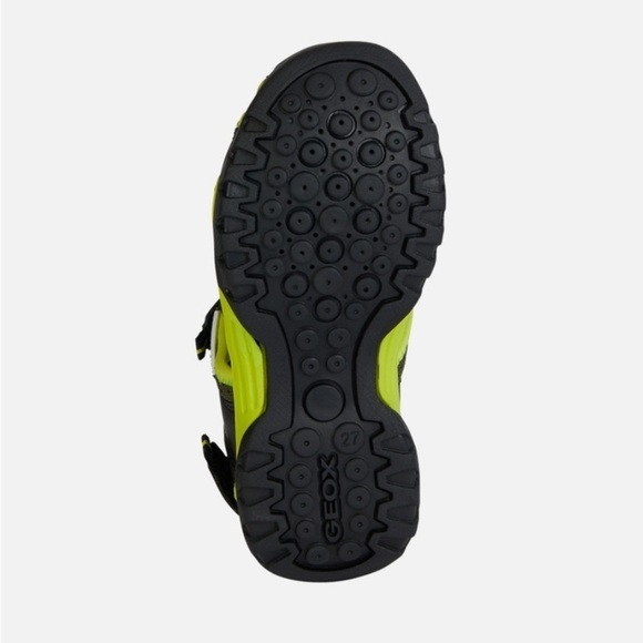 NWB Geox Borealis Closed toe mesh sandals black line size toddler 10 - Picture 6 of 8